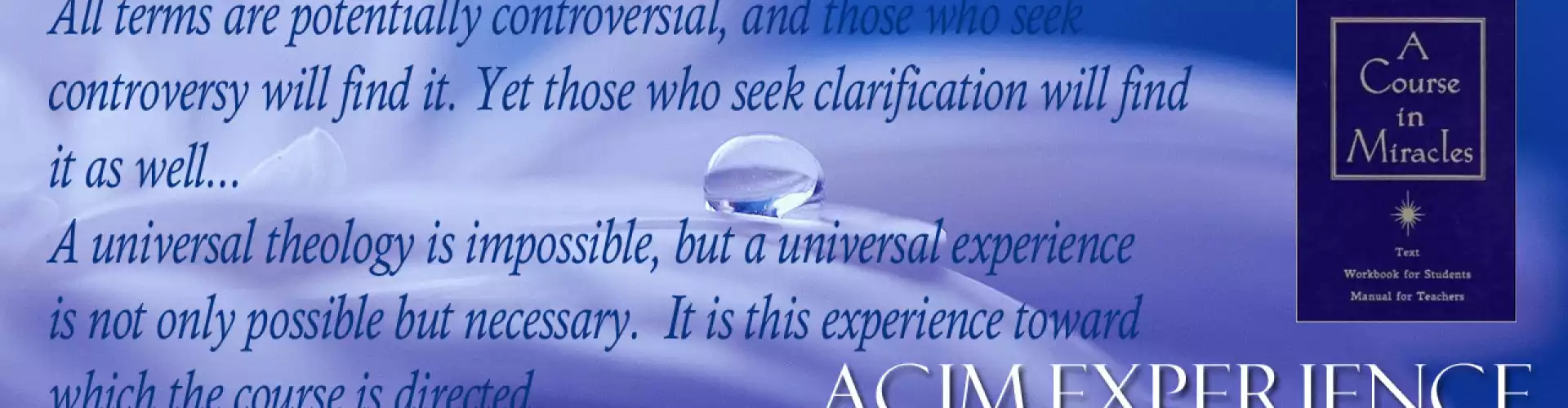 Introduction to A Course In Miracles - Online Class by James Patrick McDonald